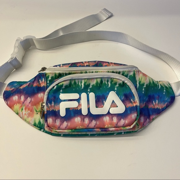Fila Girl's Women's Multicolor Tie Dye Fanny Pack  White Adjustable Strap - Picture 1 of 12